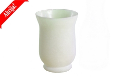 016 bela staklena vaza